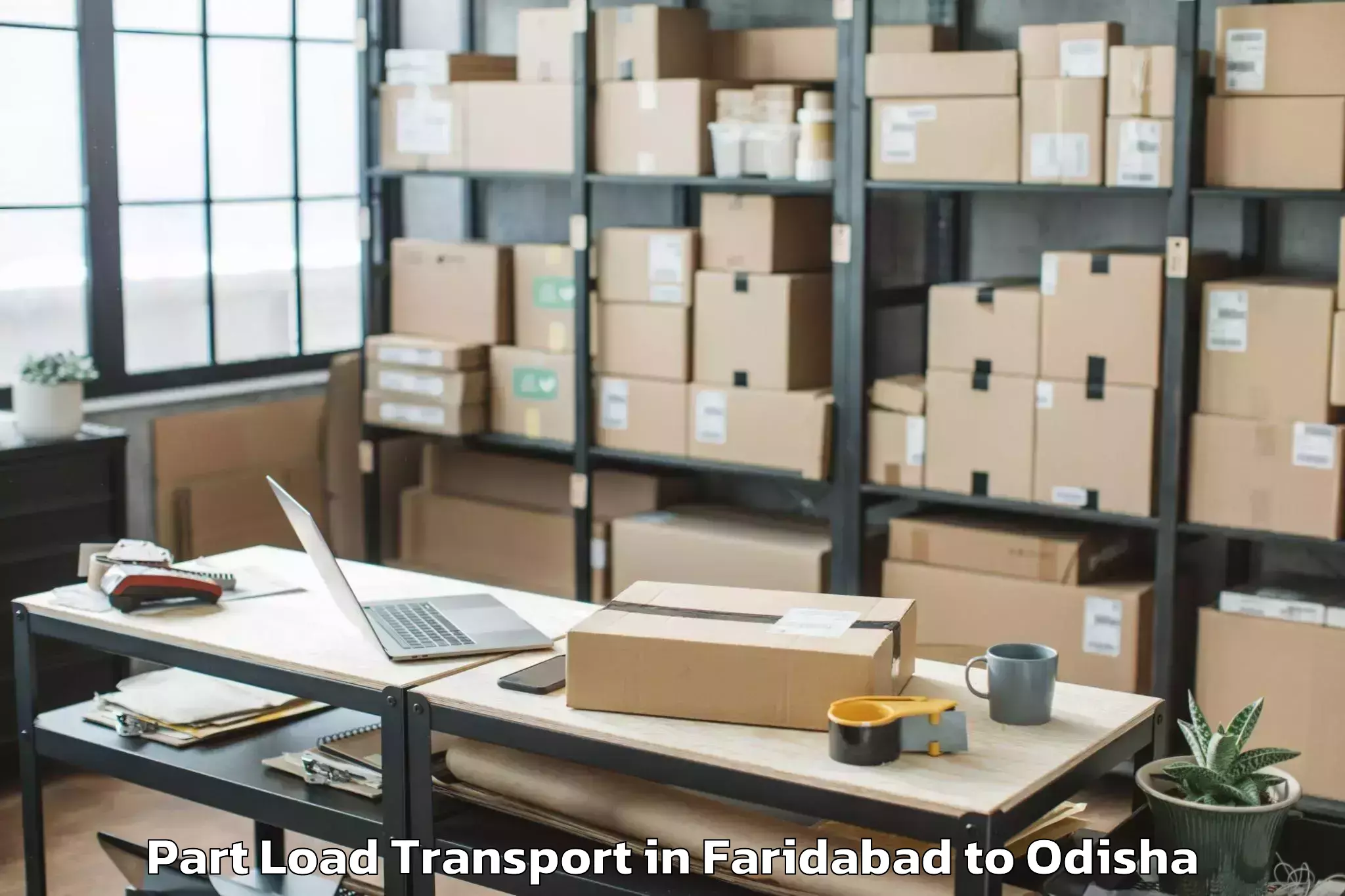 Quality Faridabad to Jagannathprasad Part Load Transport